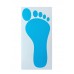 FixtureDisplays® 42 Footprint Self Adhesive Sticker Film Laminated Easy Write Wall Floor Decor Craft Stairs Walk Footprint Social Distance Queline Floor Marker/ Floor Sticker 15038